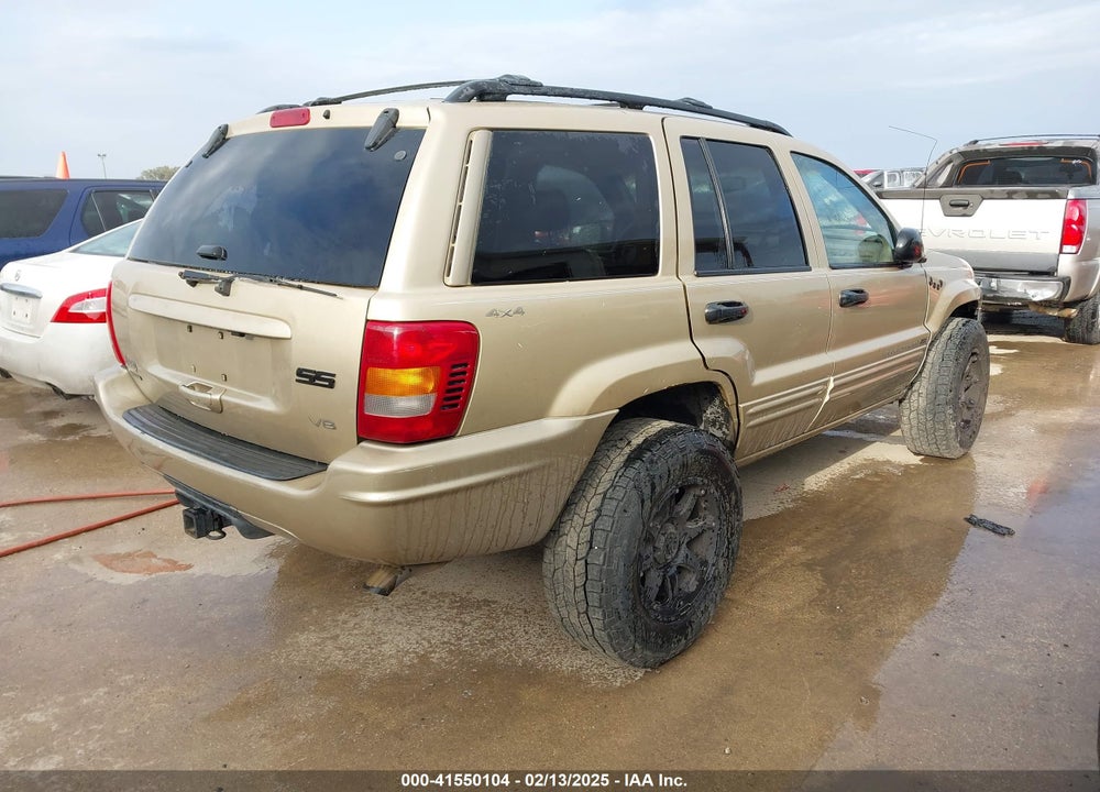 2000 JEEP GRAND CHEROKEE LIMITED VIN: 1J4GW58N7YC295015