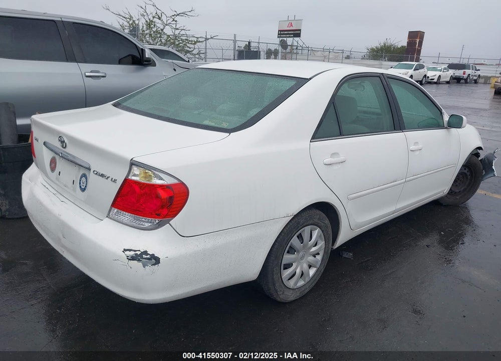 2005 TOYOTA CAMRY LE VIN: 4T1BE32K85U553520