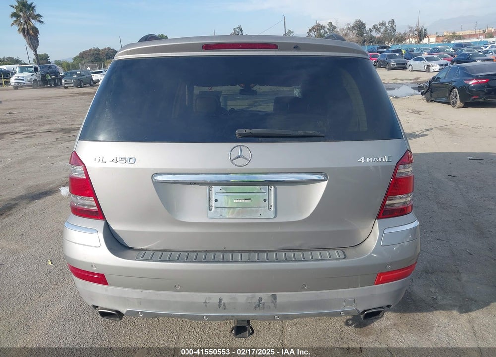 2007 MERCEDES-BENZ GL 450 VIN: 4JGBF71E67A260249