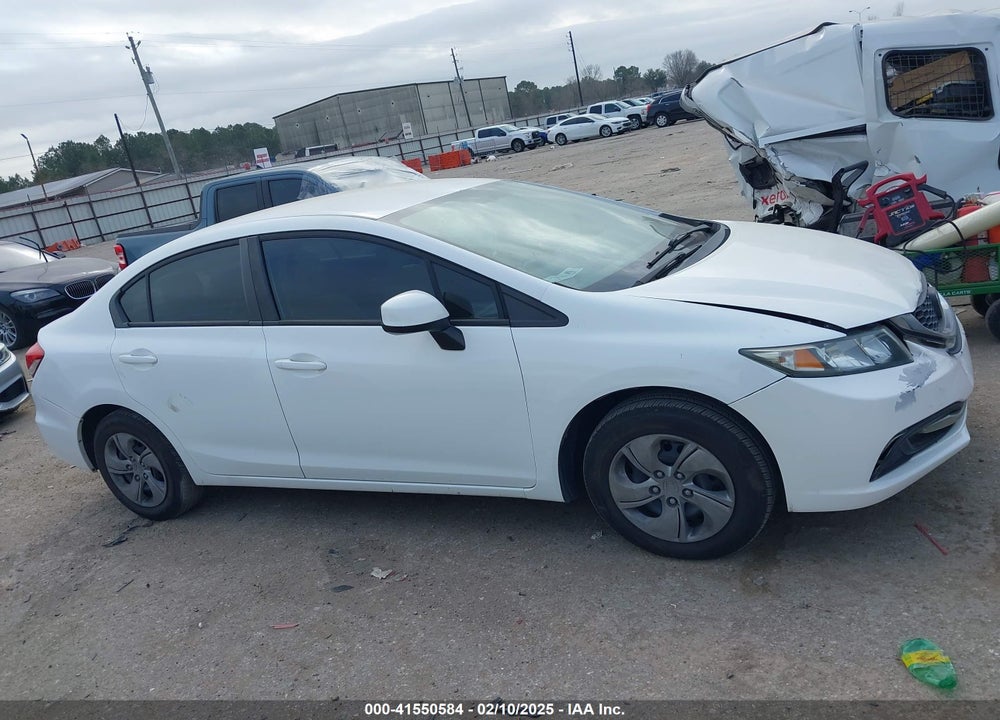 2013 HONDA CIVIC LX VIN: 19XFB2F5XDE061615