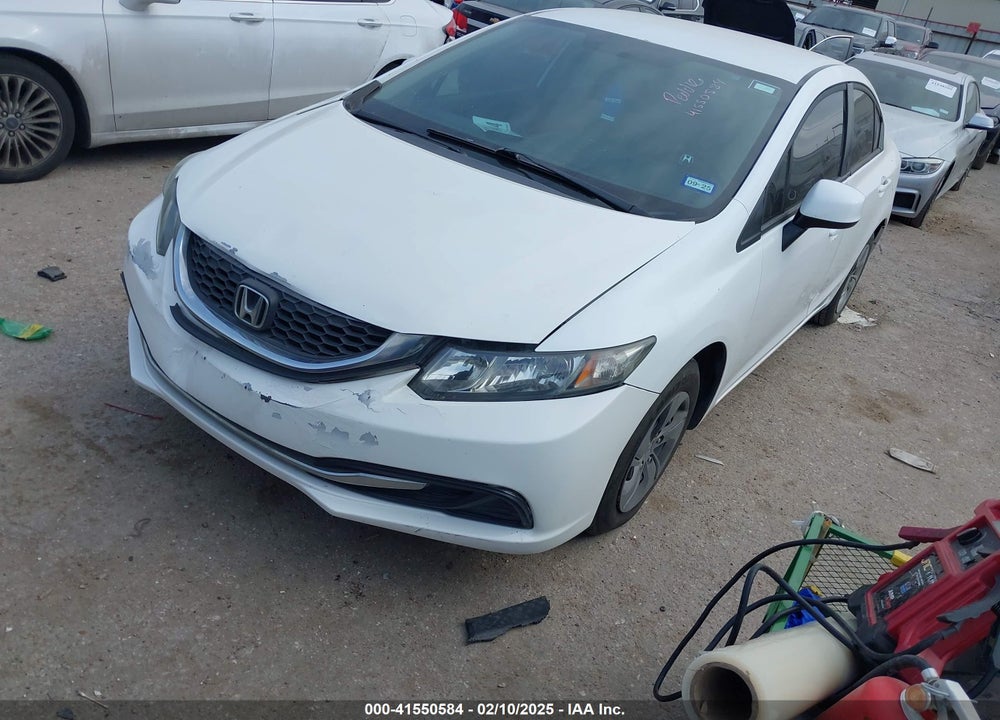 2013 HONDA CIVIC LX VIN: 19XFB2F5XDE061615
