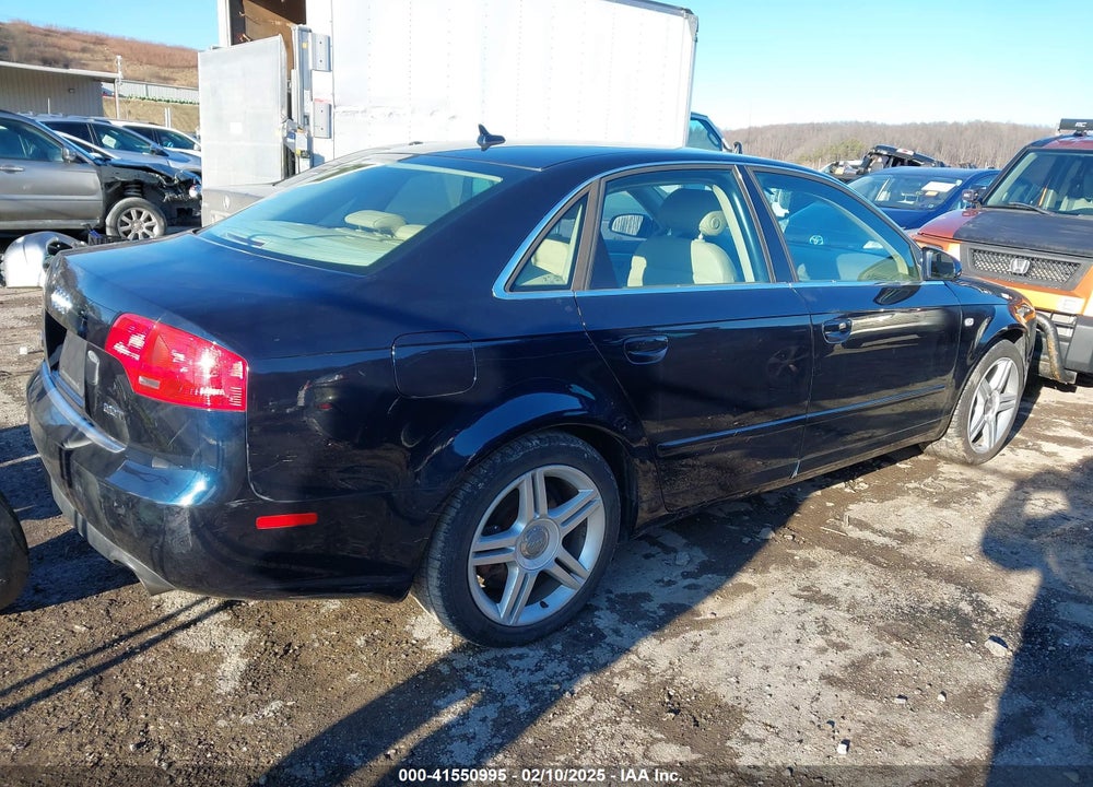 2007 AUDI A4 2.0T VIN: WAUAF78E67A222099
