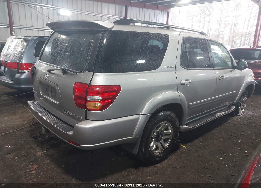 2004 TOYOTA SEQUOIA LIMITED V8 VIN: 5TDBT48A24S222868