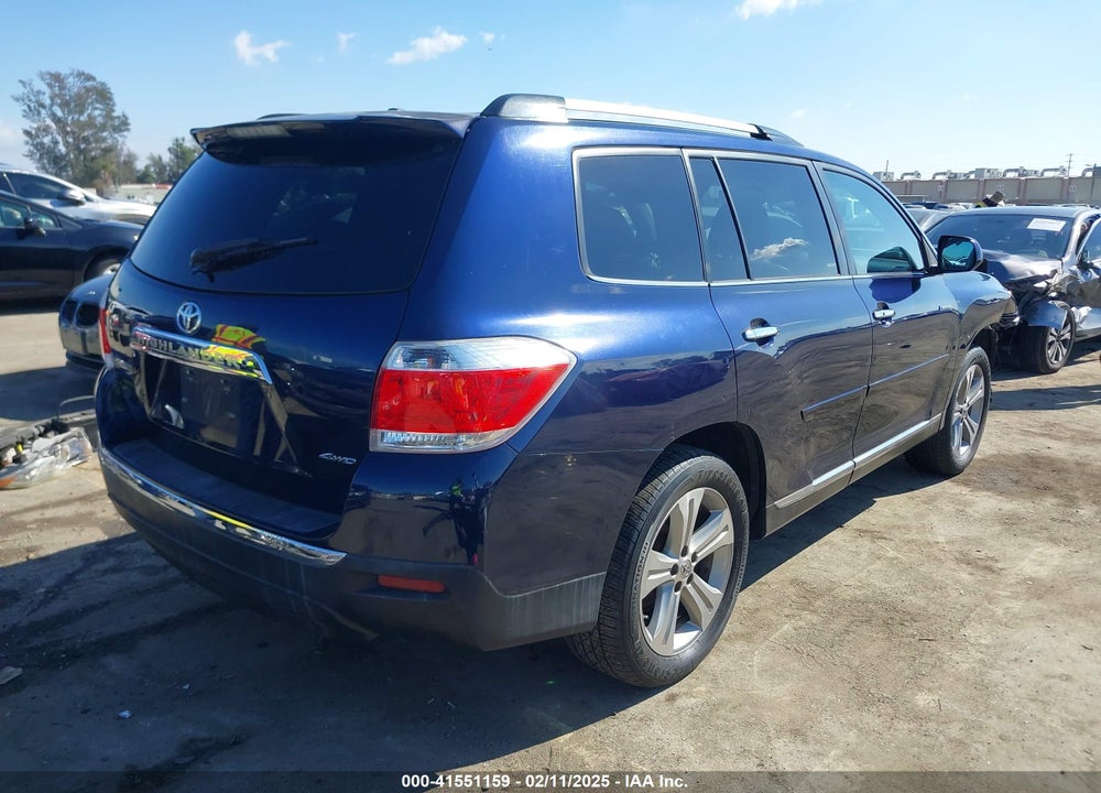 2013 TOYOTA HIGHLANDER VIN: 5TDDK3EH7DS175764