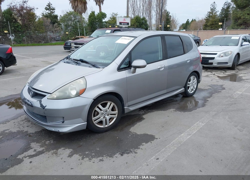 2007 HONDA FIT SPORT VIN: JHMGD38617S037598