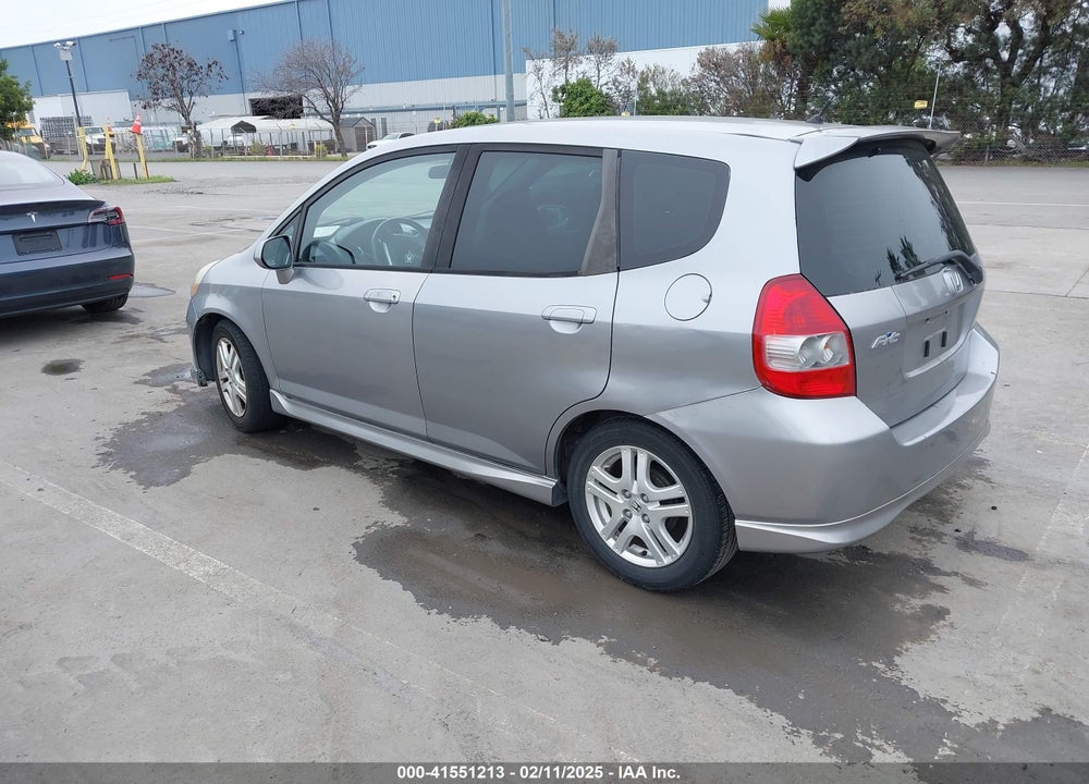 2007 HONDA FIT SPORT VIN: JHMGD38617S037598