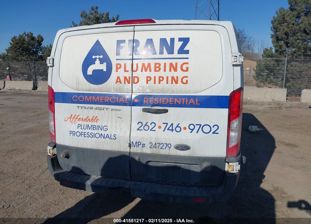 2016 FORD TRANSIT-250 VIN: 1FTYR2ZM0GKB38534