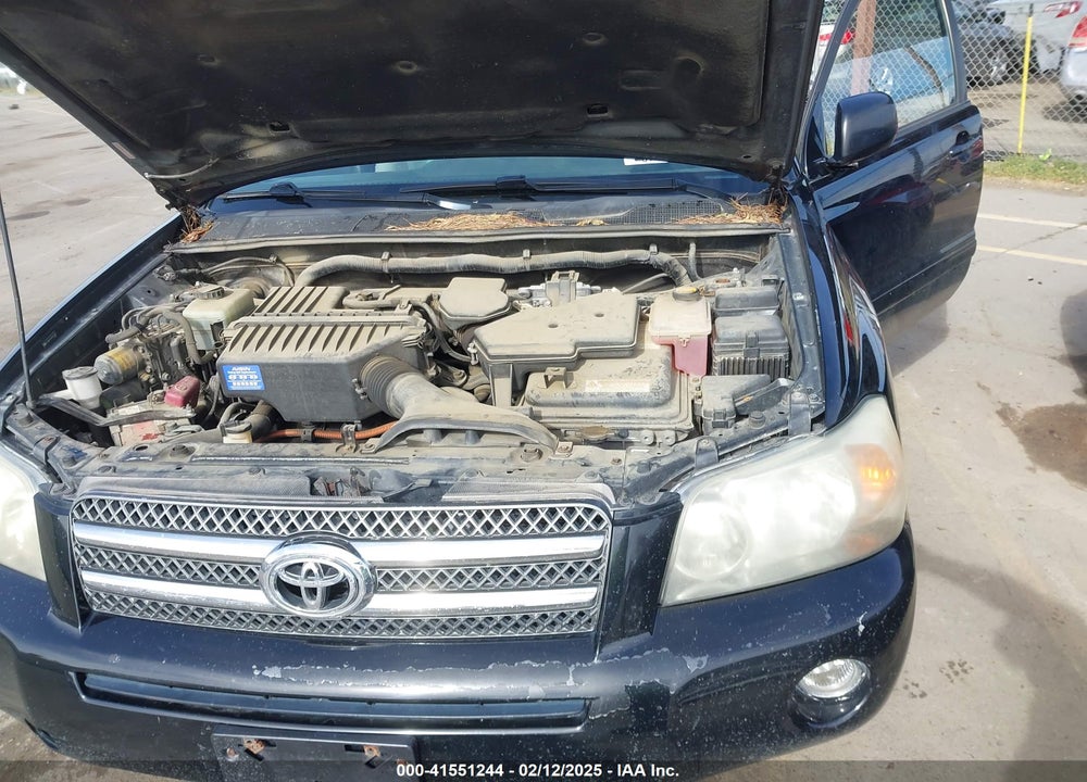 2006 TOYOTA HIGHLANDER HYBRID VIN: JTEEW21A760012108