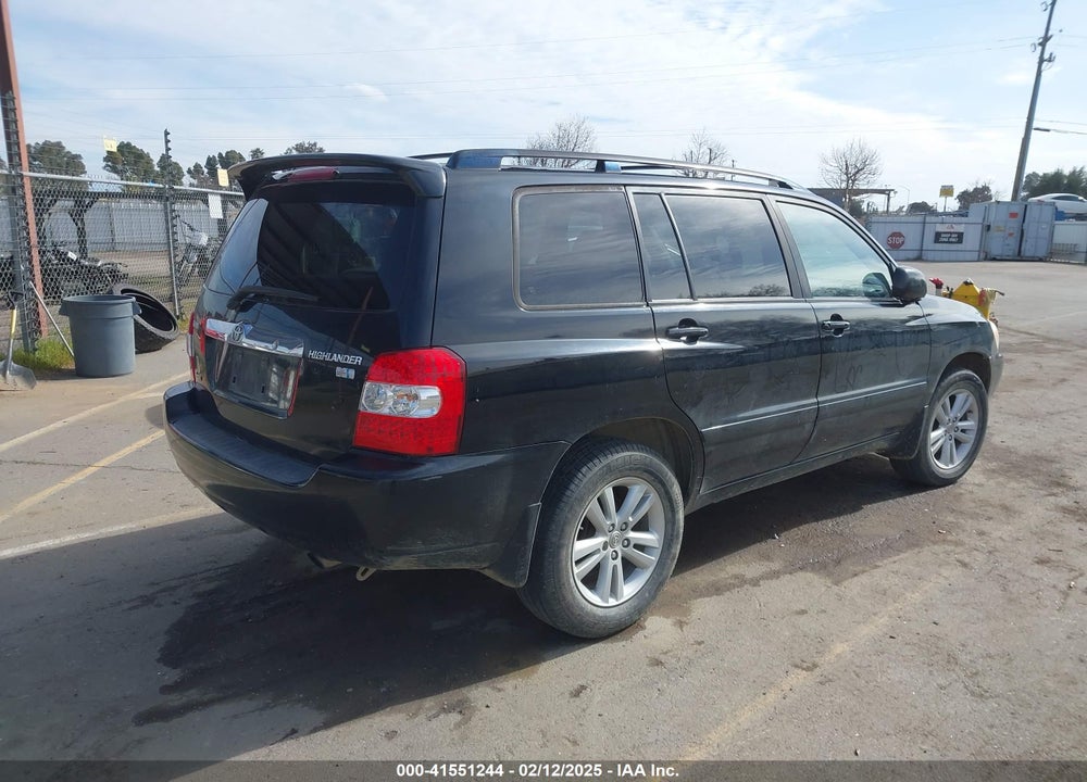 2006 TOYOTA HIGHLANDER HYBRID VIN: JTEEW21A760012108