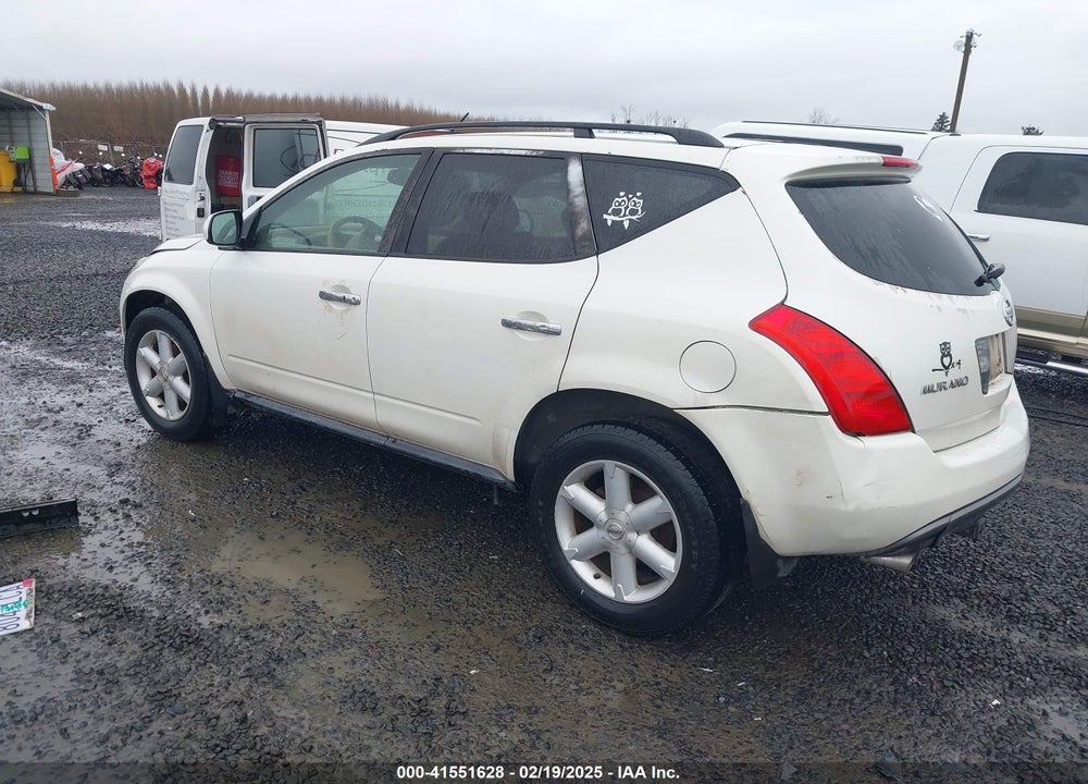 2005 NISSAN MURANO SE VIN: JN8AZ08W45W438953