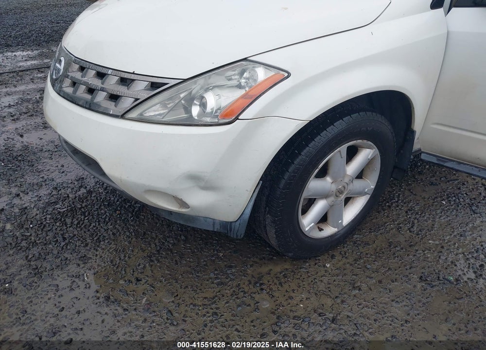 2005 NISSAN MURANO SE VIN: JN8AZ08W45W438953