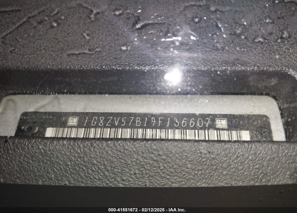 2009 SATURN AURA XR VIN: 1G8ZV57B19F136607