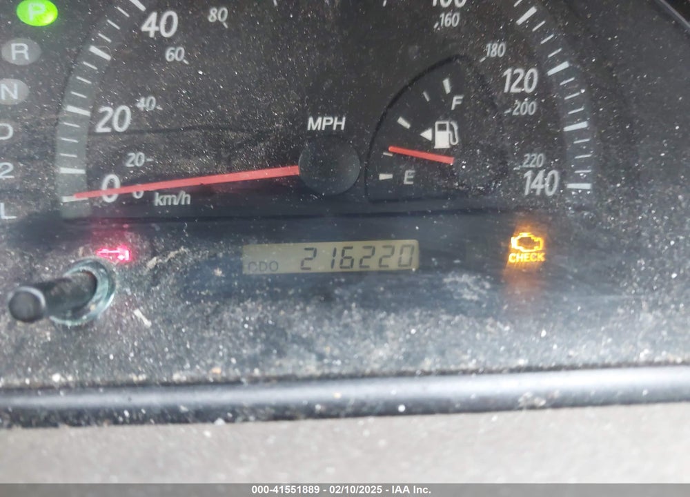 2002 TOYOTA CAMRY XLE V6 VIN: JTDBF30K520054214
