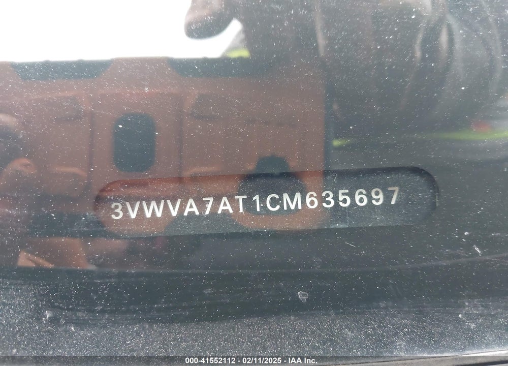 2012 VOLKSWAGEN BEETLE 2.0T TURBO VIN: 3VWVA7AT1CM635697
