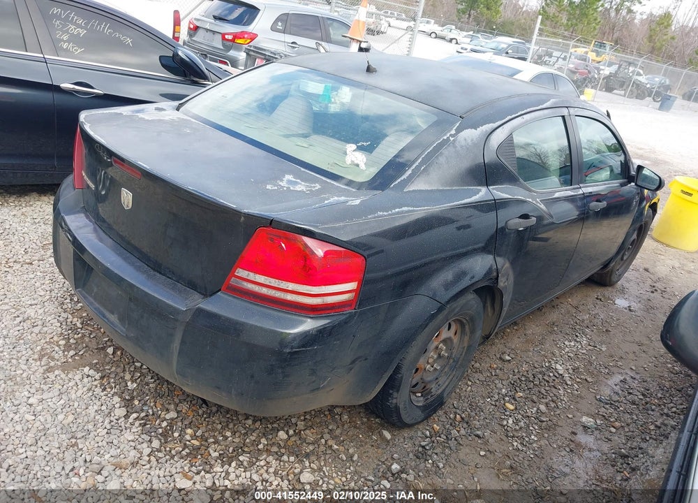 2008 DODGE AVENGER VIN: 1B3LC46K98N660509