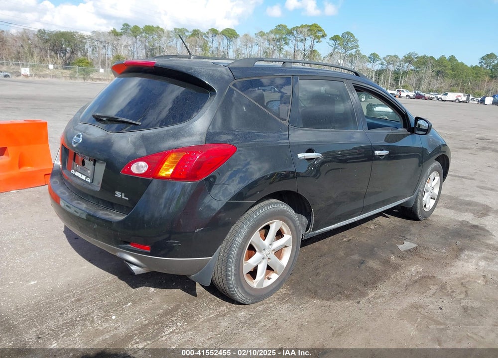 2009 NISSAN MURANO SL VIN: JN8AZ18U59W003918