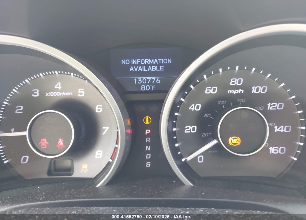 2010 ACURA ZDX VIN: 2HNYB1H20AH502233
