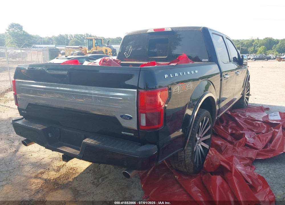 2018 FORD F-150 PLATINUM VIN: 1FTEW1EG4JFE14106