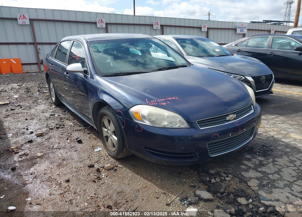 2009 CHEVROLET IMPALA LT VIN: 2G1WT57K491255640
