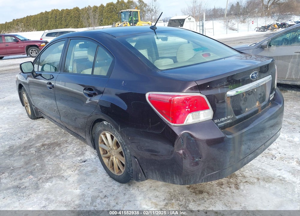 2012 SUBARU IMPREZA 2.0I PREMIUM VIN: JF1GJAC68CH014709