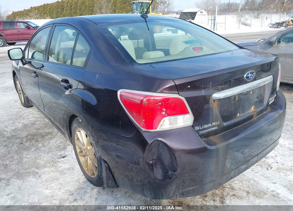 2012 SUBARU IMPREZA 2.0I PREMIUM VIN: JF1GJAC68CH014709