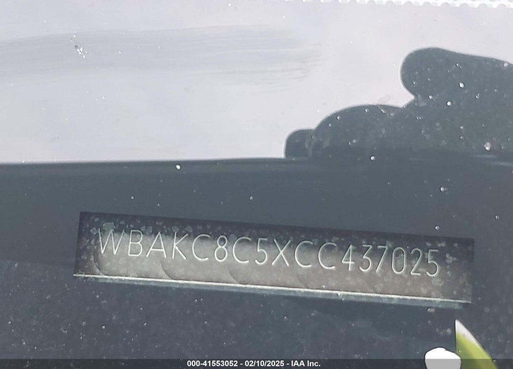 2012 BMW 750LI VIN: WBAKC8C5XCC437025