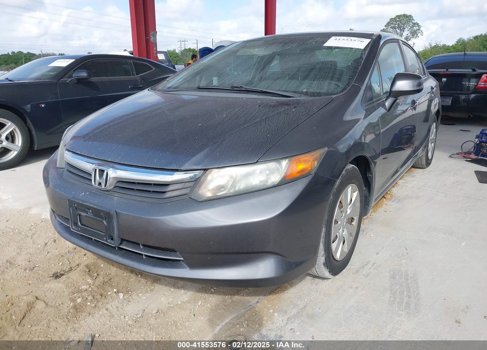 2012 HONDA CIVIC LX VIN: 19XFB2F58CE005039