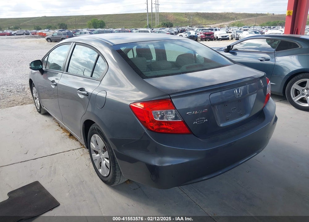 2012 HONDA CIVIC LX VIN: 19XFB2F58CE005039