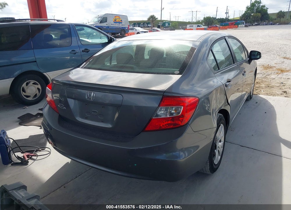 2012 HONDA CIVIC LX VIN: 19XFB2F58CE005039