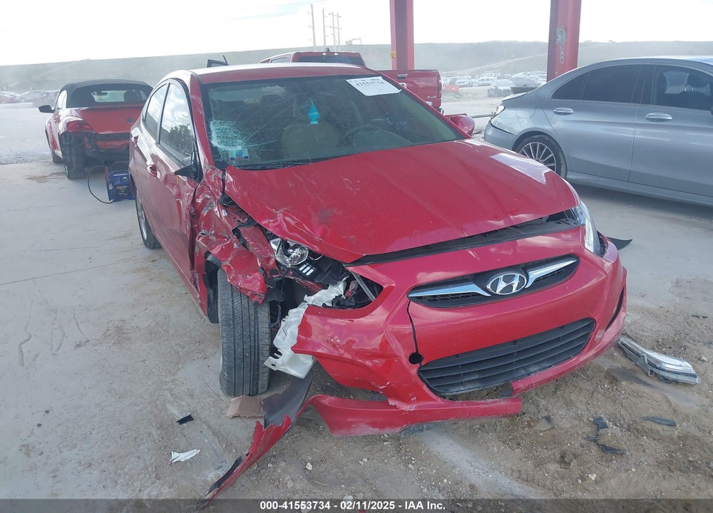 2012 HYUNDAI ACCENT GLS VIN: KMHCU4AEXCU127933