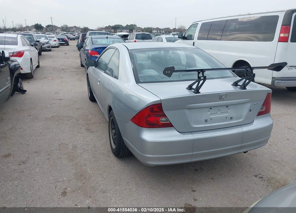 2001 HONDA CIVIC EX VIN: 1HGEM22941L003566