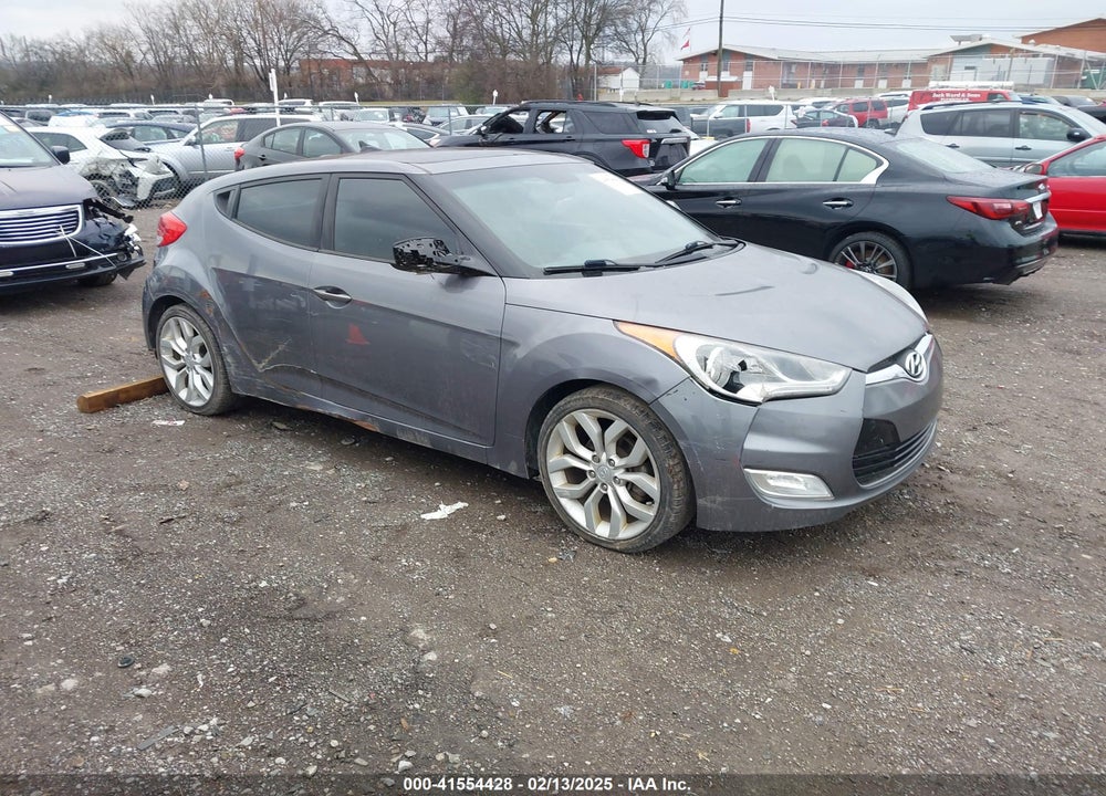 2013 HYUNDAI VELOSTER BASE W/BLACK VIN: KMHTC6AD6DU110179