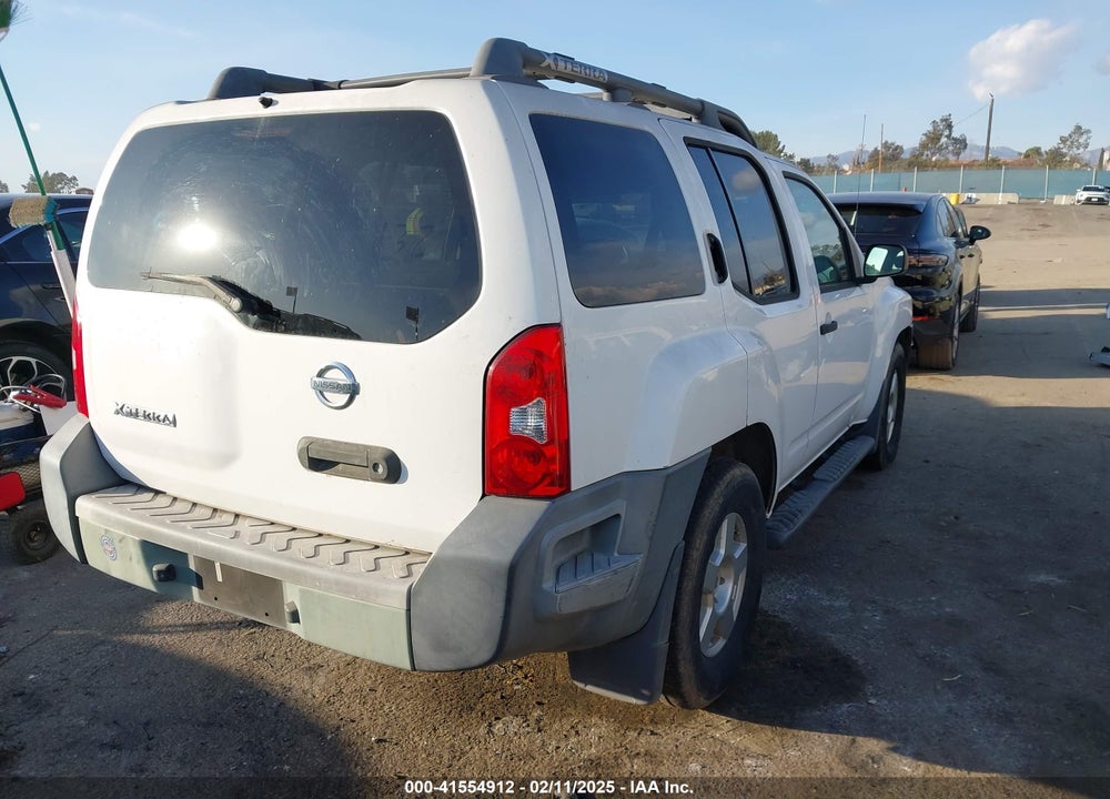 2008 NISSAN XTERRA S VIN: 5N1AN08U18C534451