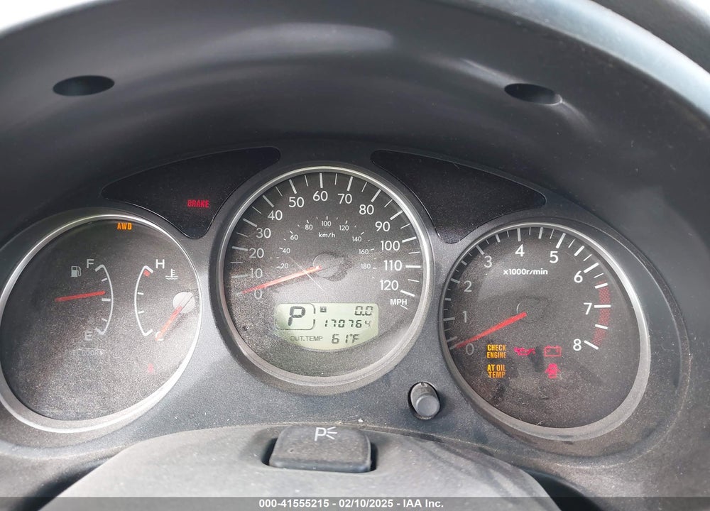 2007 SUBARU FORESTER 2.5X VIN: JF1SG65667H718707
