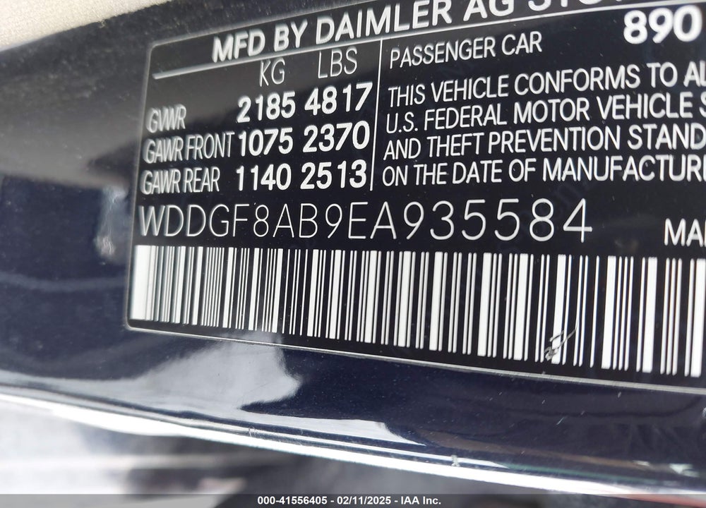 2014 MERCEDES-BENZ C 300 LUXURY 4MATIC/SPORT 4MATIC VIN: WDDGF8AB9EA935584
