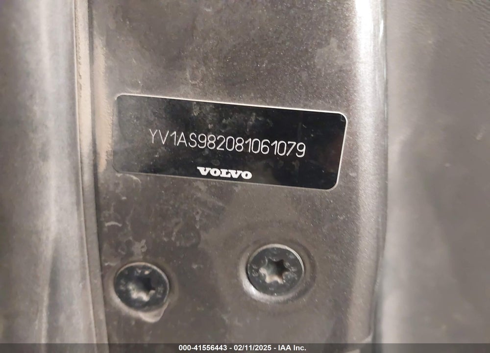 2008 VOLVO S80 VIN: YV1AS982081061079