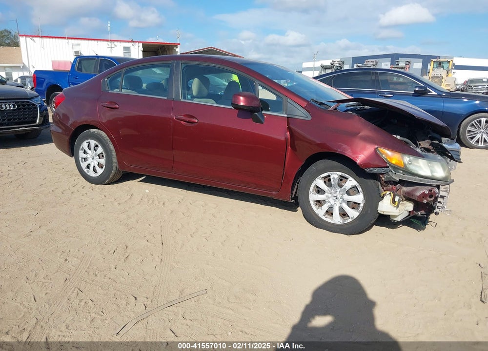 2012 HONDA CIVIC LX VIN: 19XFB2F54CE037583