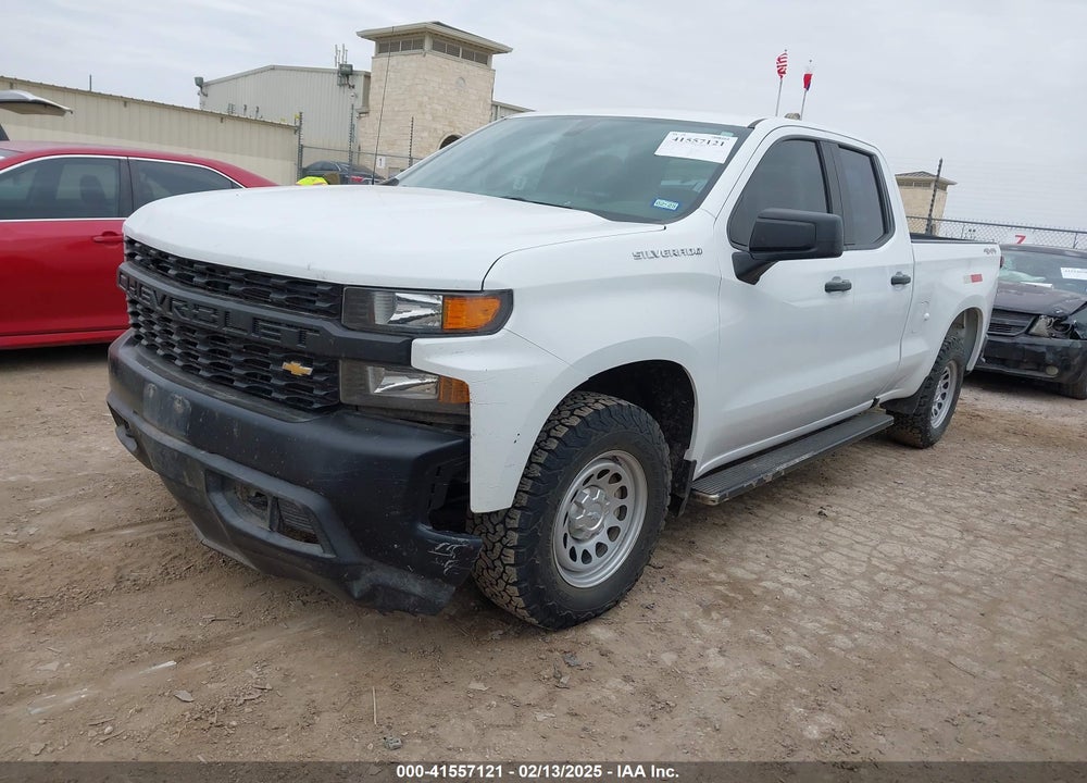 2021 CHEVROLET SILVERADO 1500 4WD DOUBLE CAB STANDARD BED WT VIN: 1GCRYAEF5MZ217337