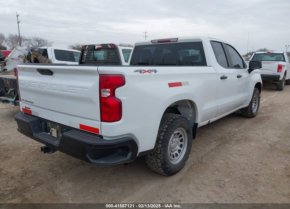 2021 CHEVROLET SILVERADO 1500 4WD DOUBLE CAB STANDARD BED WT VIN: 1GCRYAEF5MZ217337