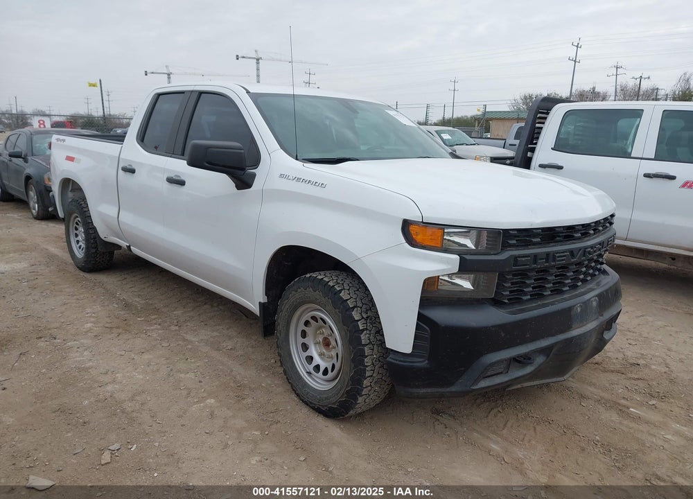 2021 CHEVROLET SILVERADO 1500 4WD DOUBLE CAB STANDARD BED WT VIN: 1GCRYAEF5MZ217337