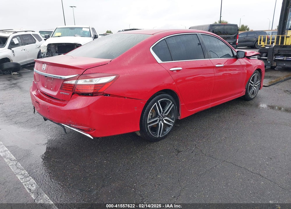 2016 HONDA ACCORD SPORT VIN: 1HGCR2F54GA201813