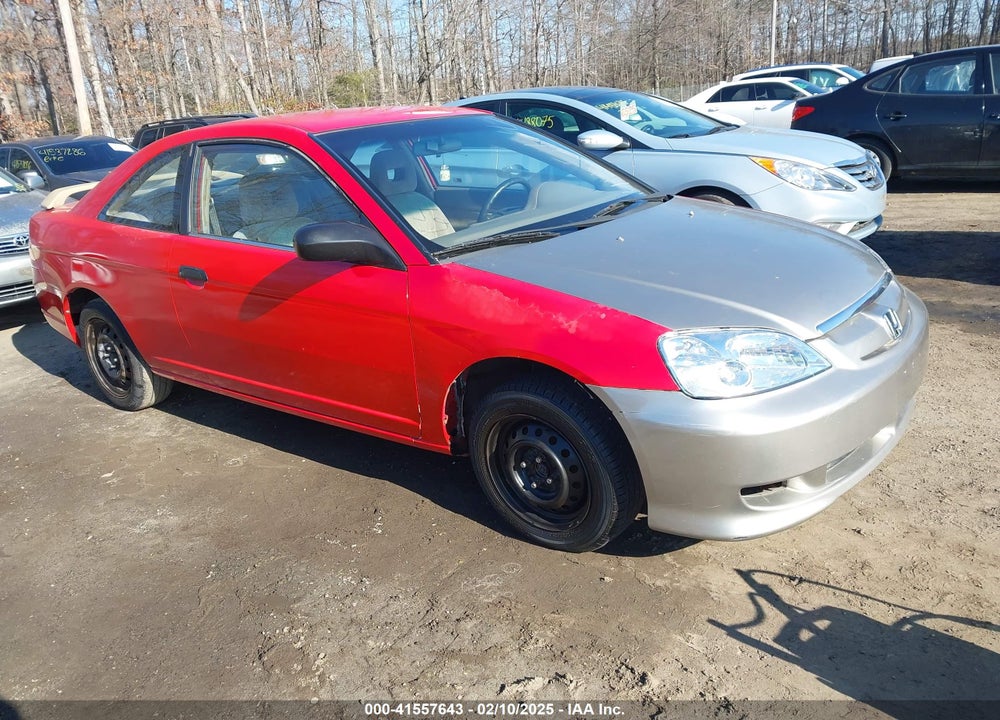 2001 HONDA CIVIC LX VIN: 1HGEM22531L119242
