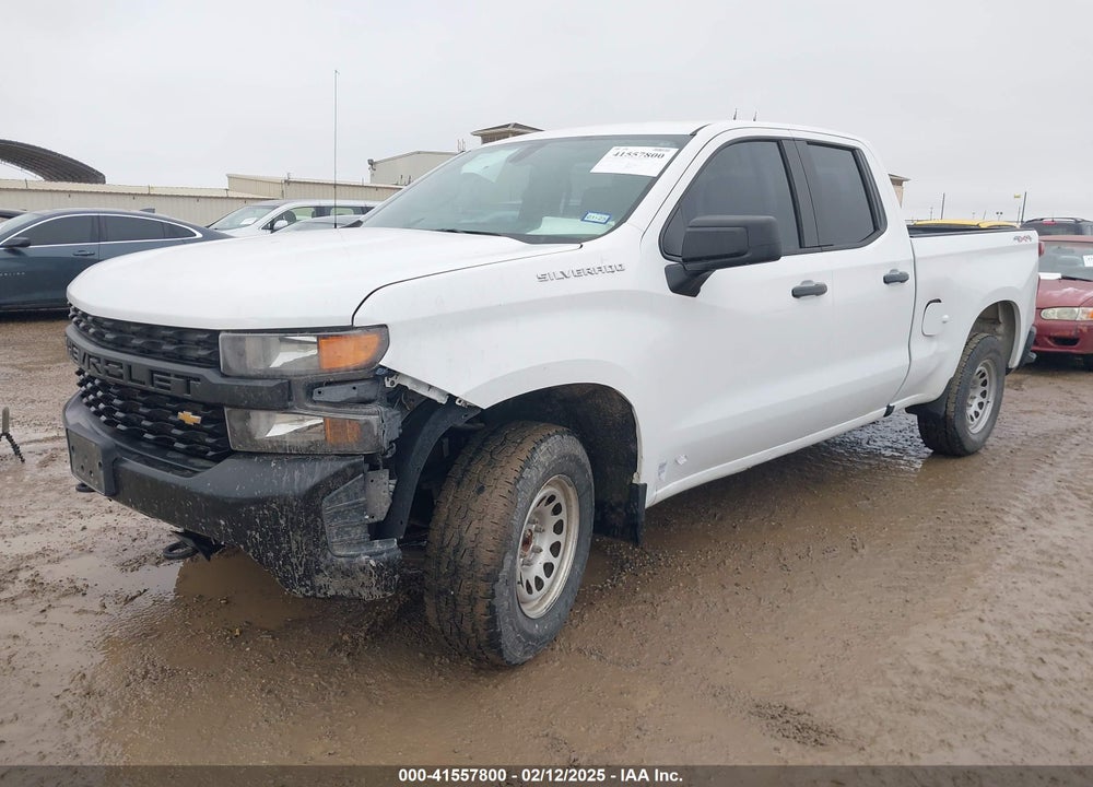 2020 CHEVROLET SILVERADO 1500 4WD DOUBLE CAB STANDARD BED WT VIN: 1GCRYAEF7LZ177454