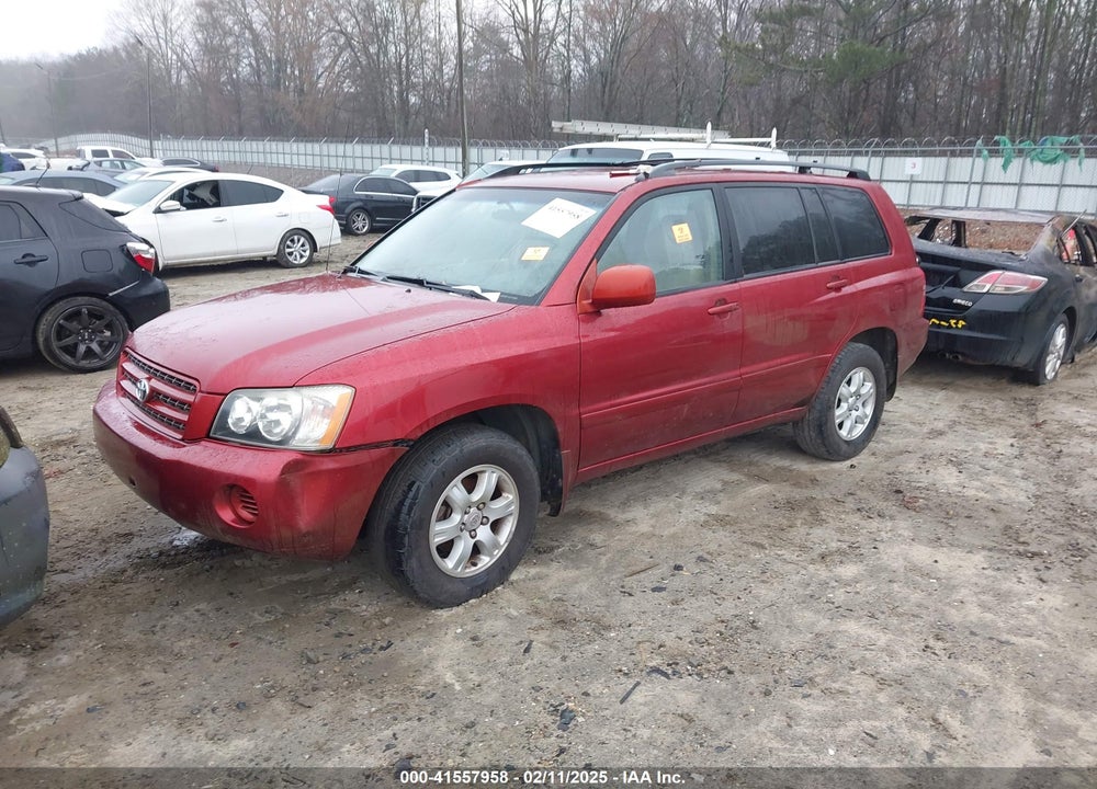 2003 TOYOTA HIGHLANDER V6 VIN: JTEGF21A030090279