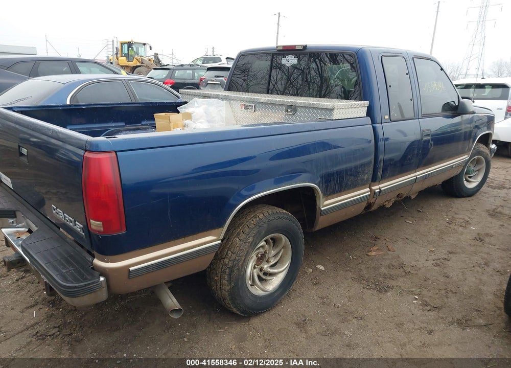 1998 CHEVROLET C1500 FLEETSIDE VIN: 2GCEC19R0W1116302