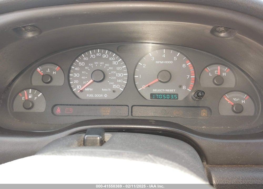 2000 FORD MUSTANG GT VIN: 1FAFP42X0YF255141