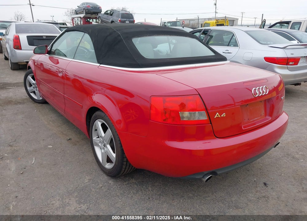 2005 AUDI A4 1.8T VIN: WAUAC48H15K008713