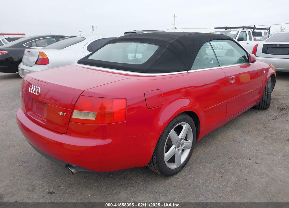 2005 AUDI A4 1.8T VIN: WAUAC48H15K008713