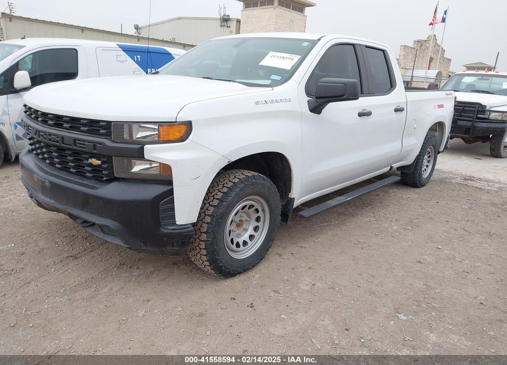 2021 CHEVROLET SILVERADO 1500 4WD DOUBLE CAB STANDARD BED WT VIN: 1GCRYAEF7MZ217534