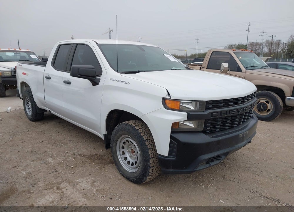 2021 CHEVROLET SILVERADO 1500 4WD DOUBLE CAB STANDARD BED WT VIN: 1GCRYAEF7MZ217534